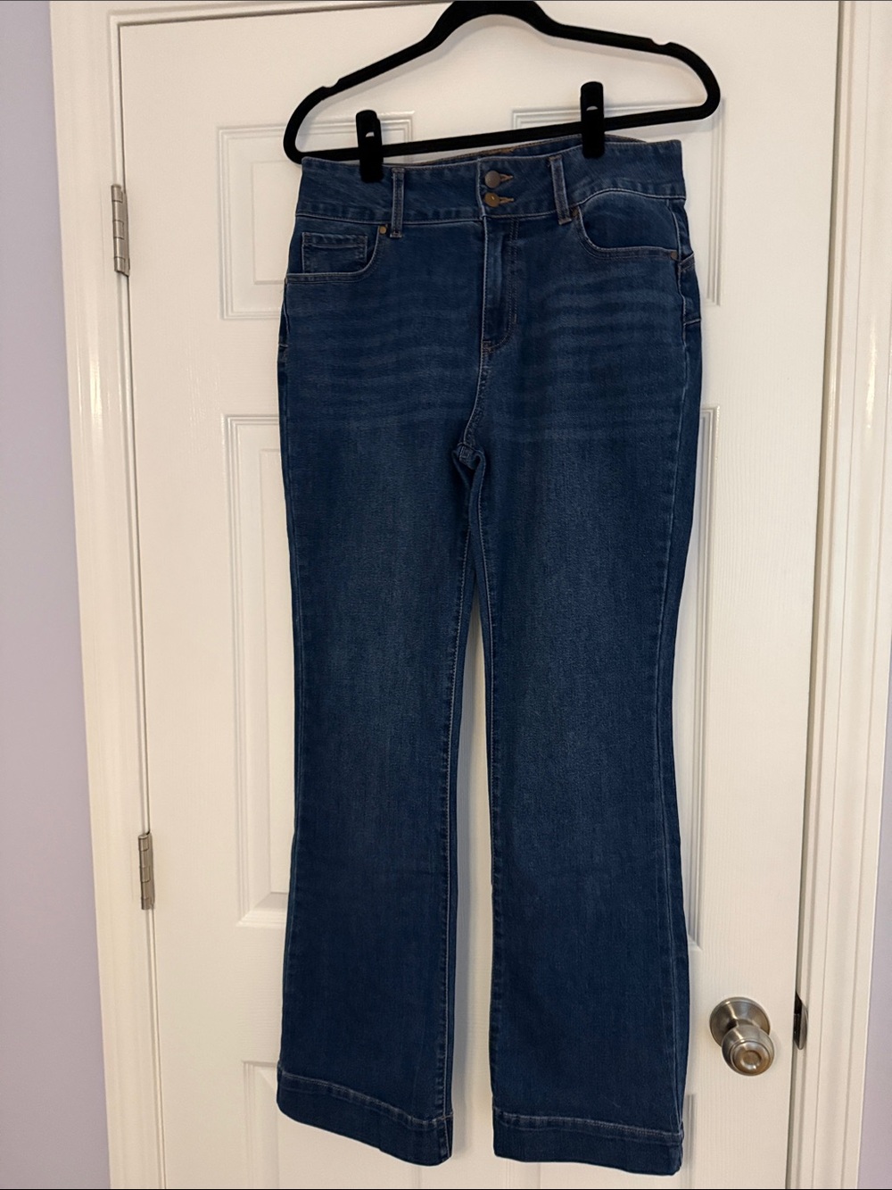d. jeans Dark Blue Flare Wide-Leg Jeans